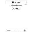 WATSON CO6803 Service Manual