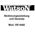 WATSON HR4440 Owners Manual